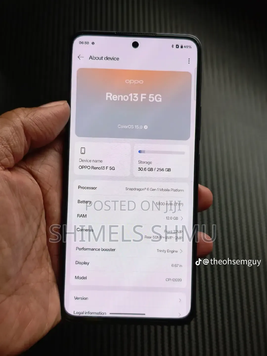 New Oppo Reno13 5G 256 GB Blue