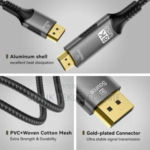 8K DP (Display Port) to HDMI Cable Which