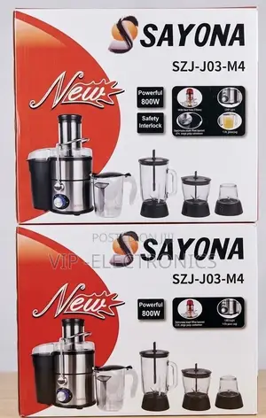 SAYONA Juicer Blender 4-in-1 Combo 800W – SZJ-J03-M4