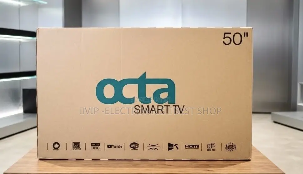 OCTA 50 Inch 4K Ultra HD Smart TV – Wi-Fi Built-in VIP Electronics