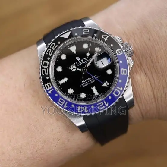 Rolex Submariner Rubber Strap Mens Watch
