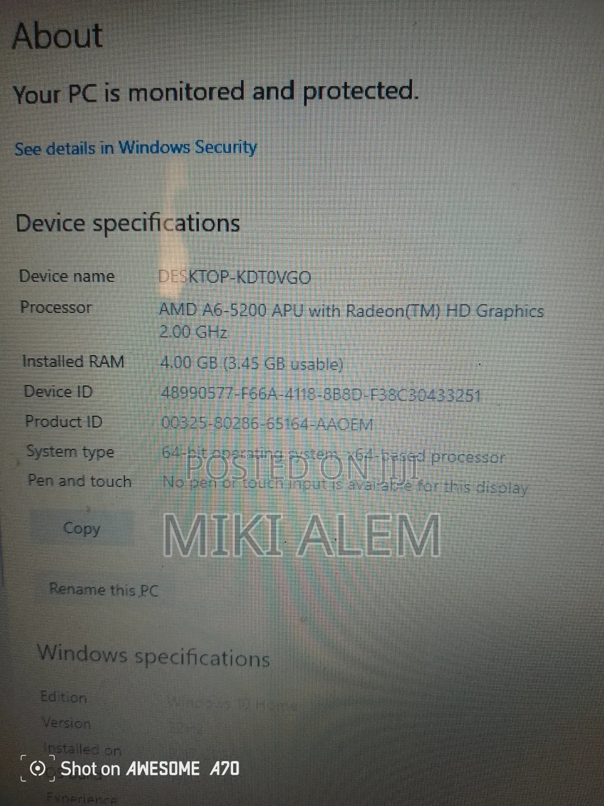 Laptop HP 14-dq1025cl 3GB Nvidia HDD 500GB