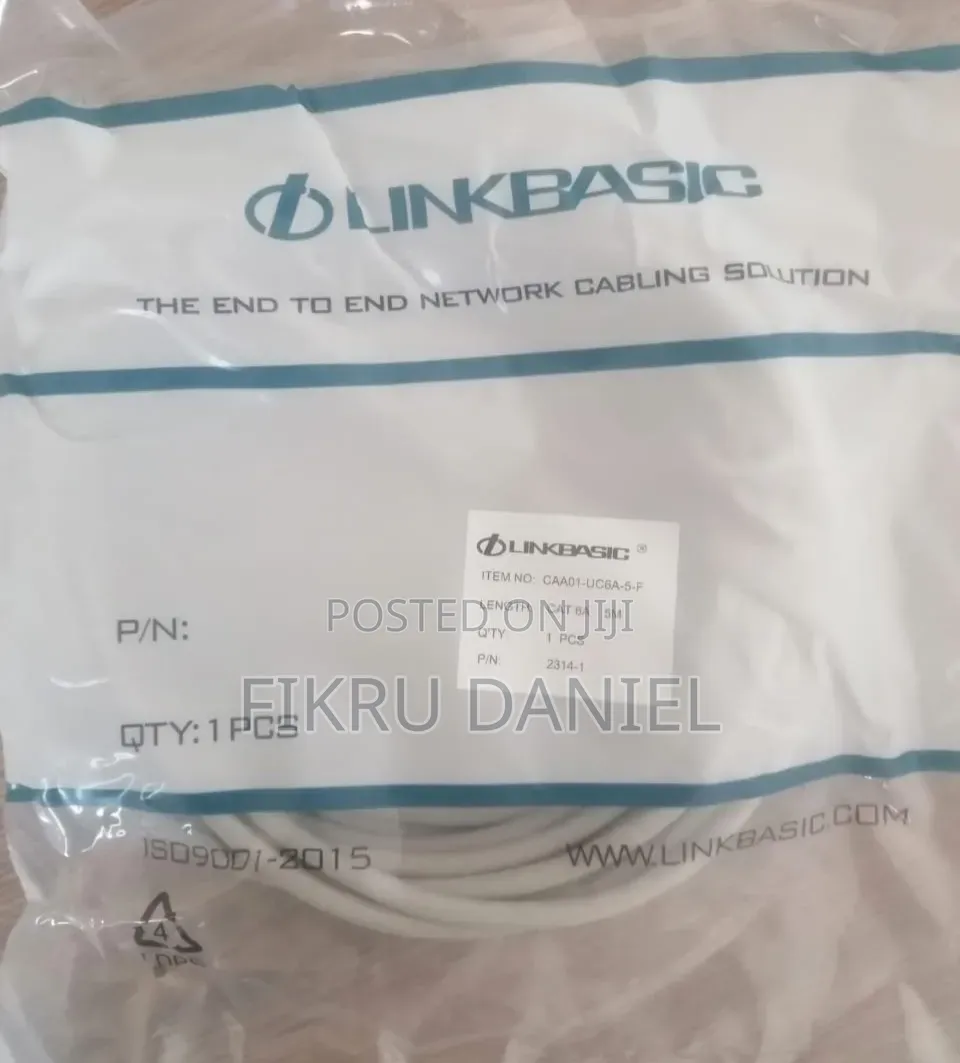 CAT 6A Linkbasic Patch Cord, Available 250