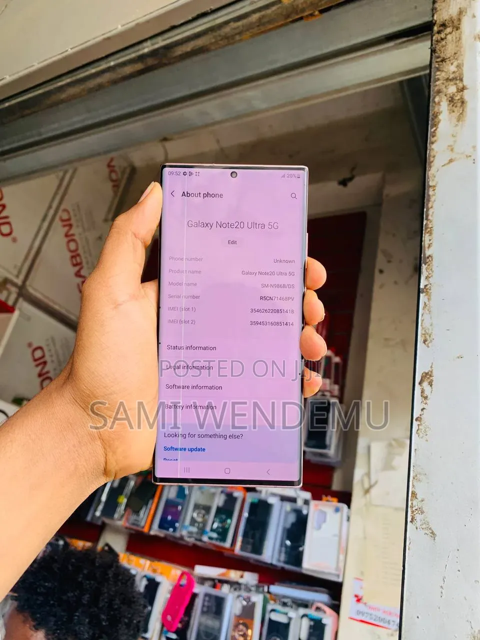 Samsung Galaxy Note 20 Ultra 256 GB Pink