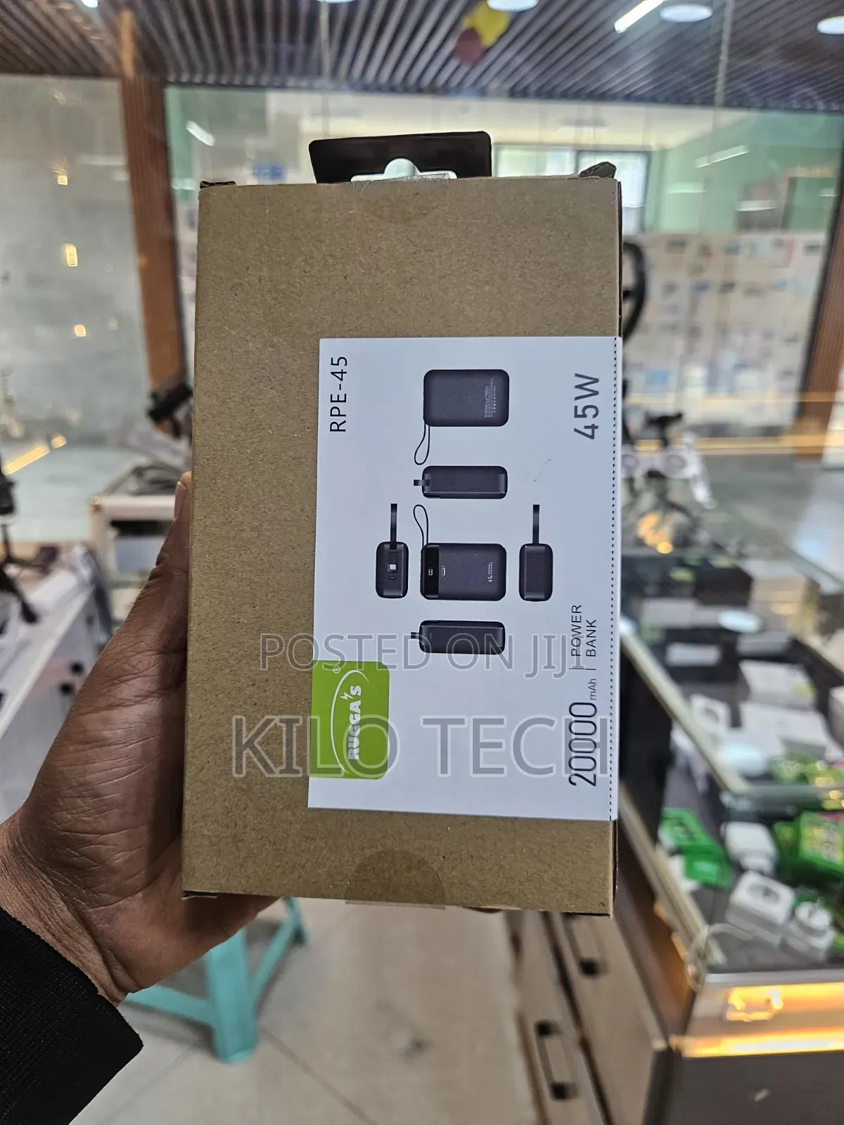 RUGGA'S RPE-45 20000mAh 45W Super Fast Charging Power Bank