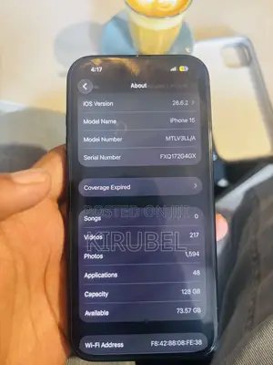 Apple iPhone 15 128 GB Black