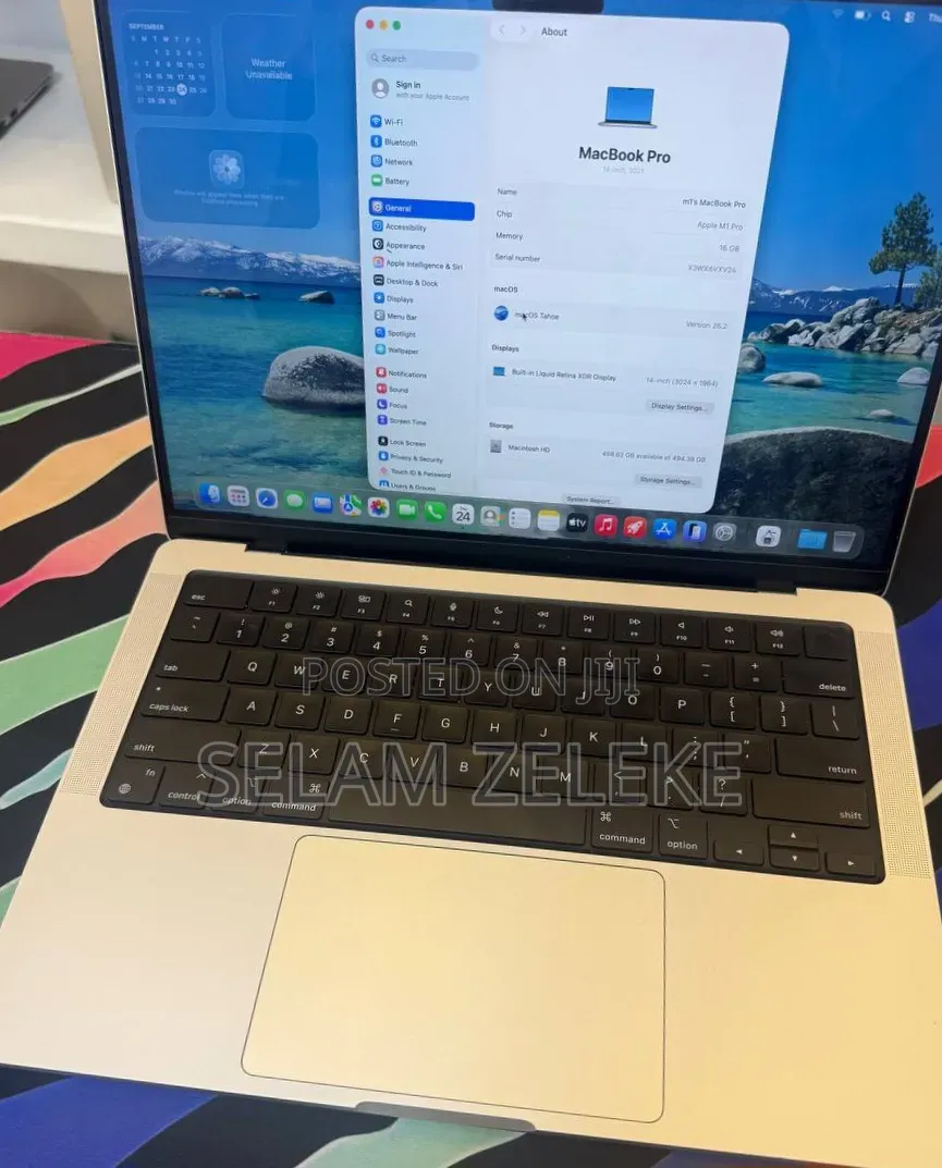 New Laptop Apple MacBook Pro 2021 M1 16GB Apple M1 Pro SSD 512GB