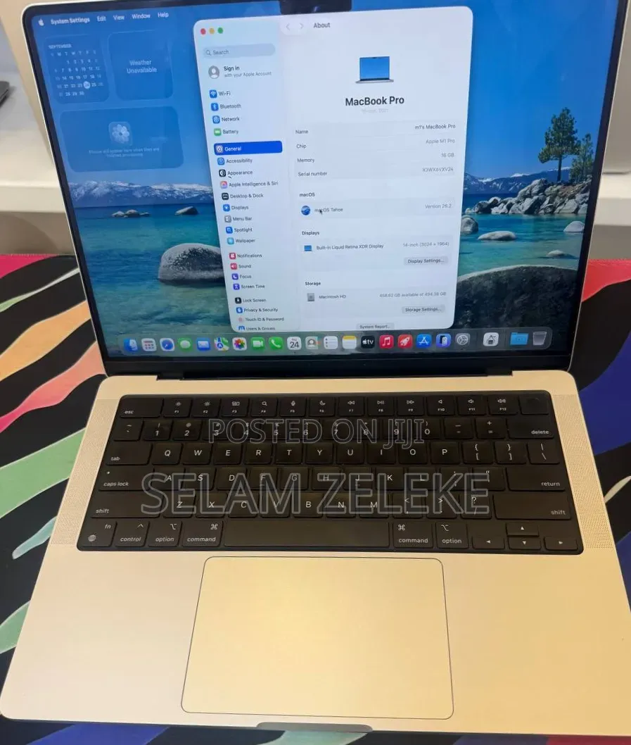 New Laptop Apple MacBook Pro 2021 M1 16GB Apple M1 Pro SSD 512GB