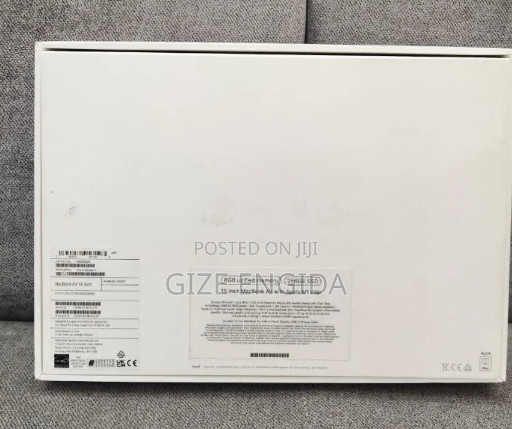 New Laptop Apple MacBook Air 2020 M1 8GB Apple M1 SSD 256GB