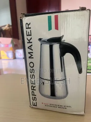 Brand New 9-Cup Stainless Steel Stovetop Espresso Maker(Italian Style)