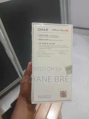 New Oale 17Pro Max 128 GB Black