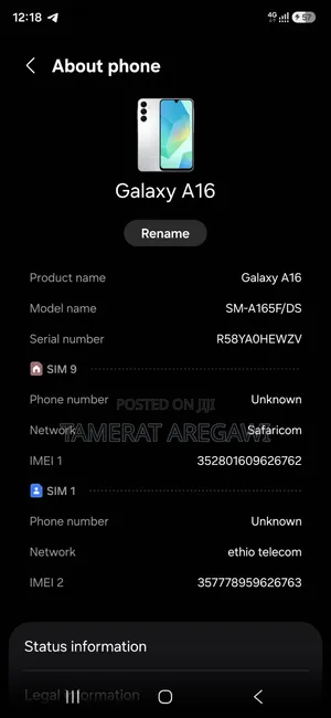 New Samsung Galaxy A16 128 GB White