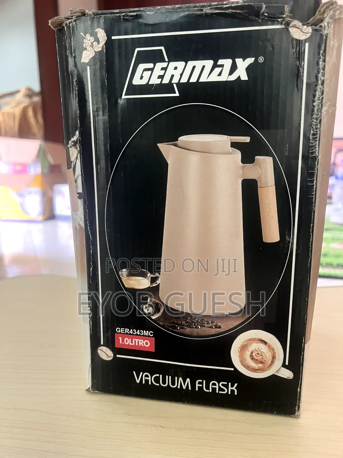 Germax Brand New Vacuum Flask (የዱባይ ፔርሙስ)permus - 1.0L