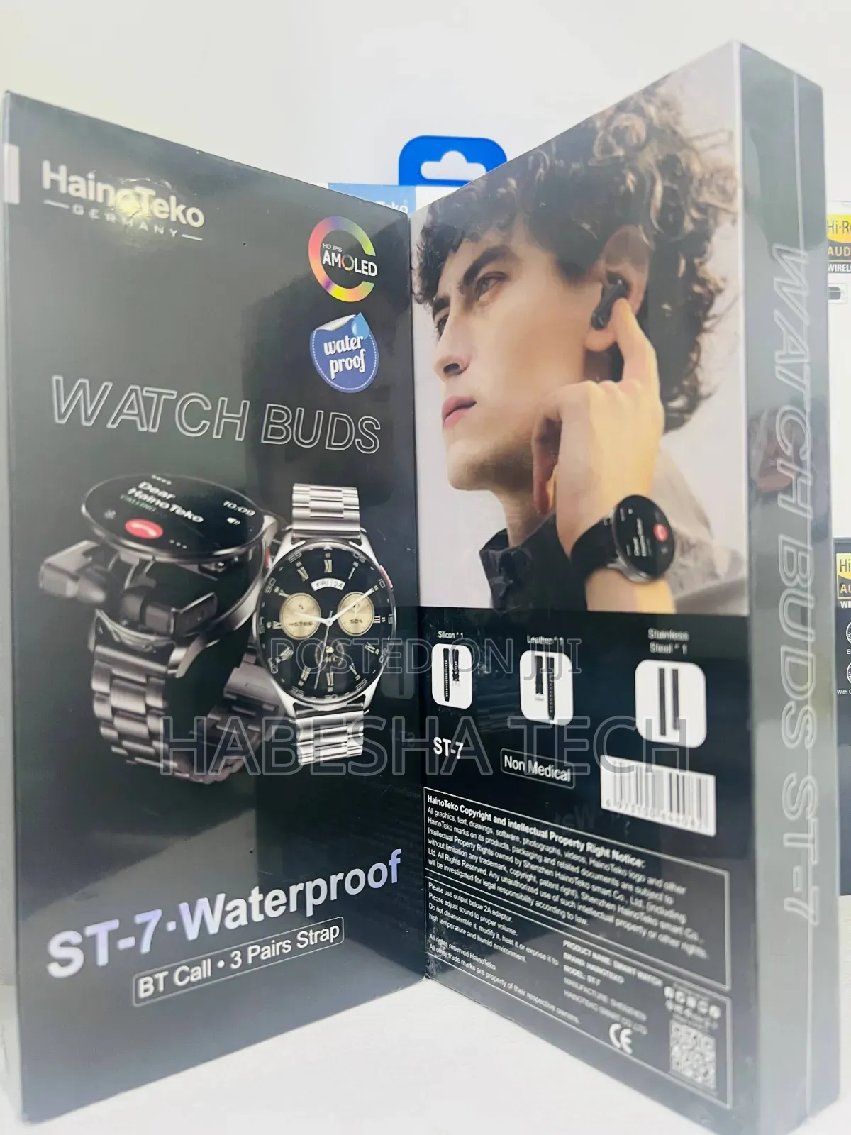 Smartwatch HainoTeko ST-7 Waterproof – With Airpod Earbuds