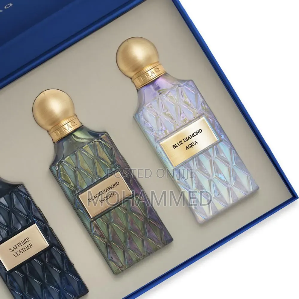 IBRAQ Diamond Blue Box | 3×75ml – Original Luxury Perfume | 10% OFF