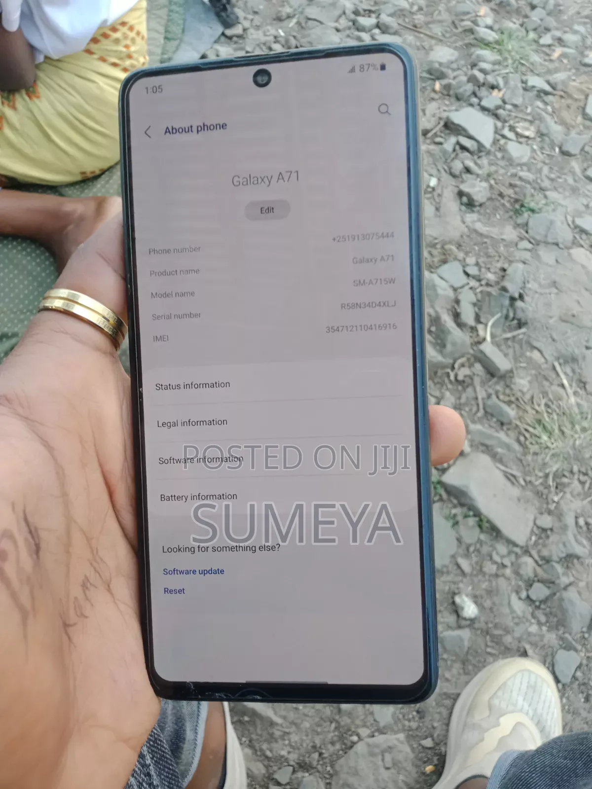 Samsung Galaxy A71 128 GB Blue
