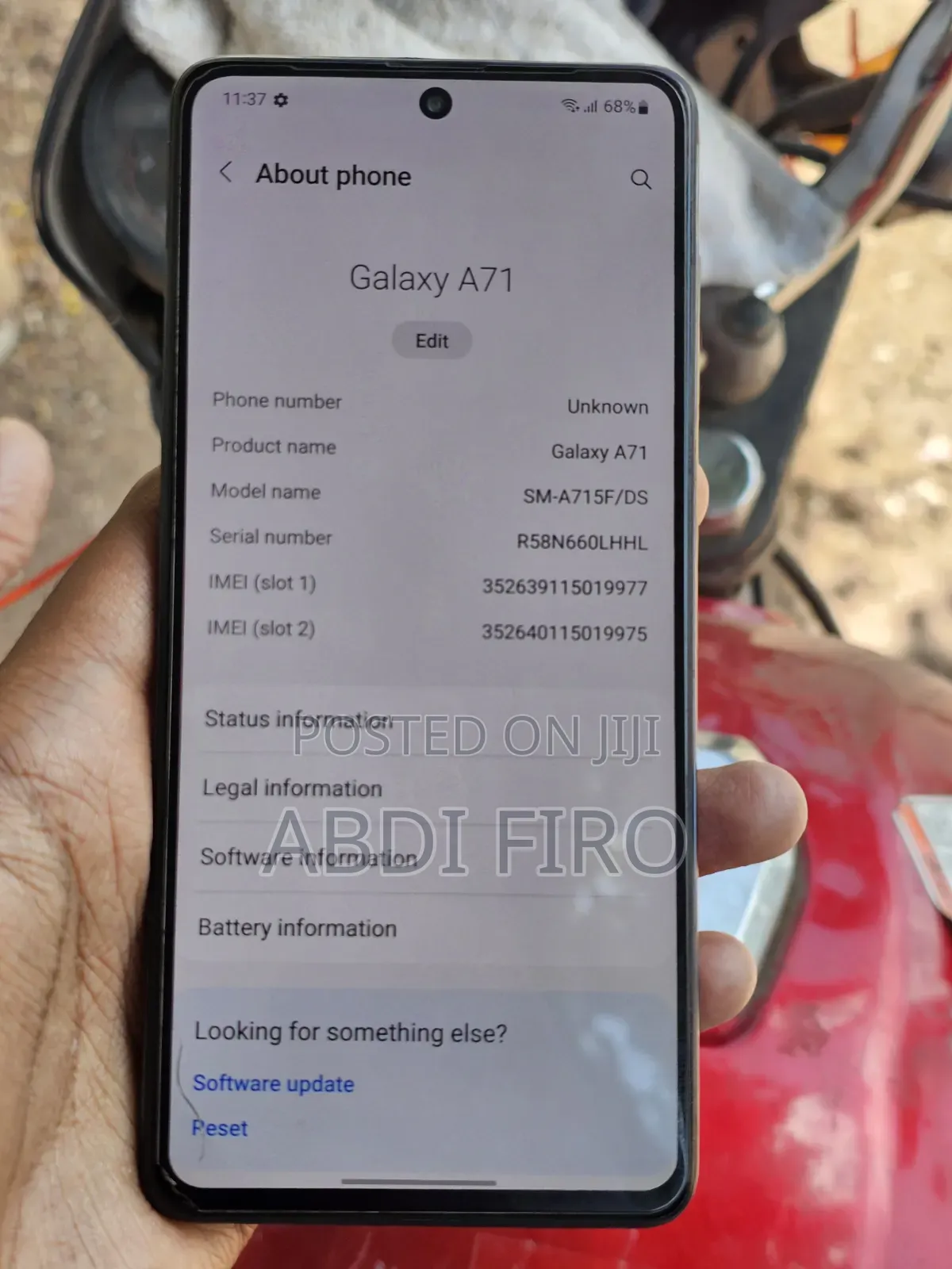 Samsung Galaxy A71 128 GB Blue