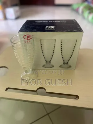 6 Piece Ice Cream and Milkshake Glass Cup Set የአይስ ክሬም የፍሩት ፓንች ብርጭቆ"
