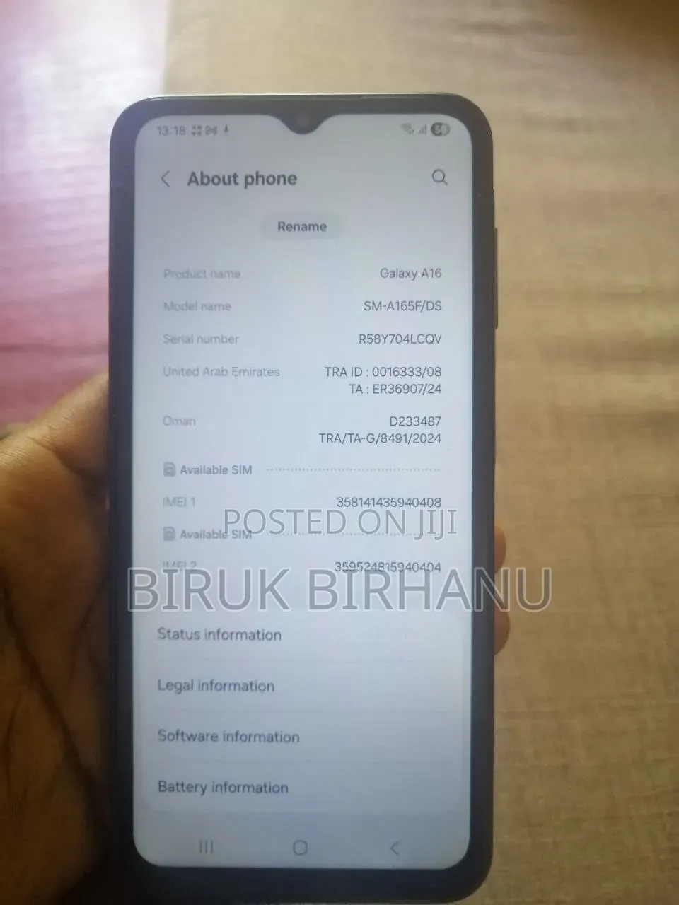 Samsung Galaxy A16 128 GB Blue