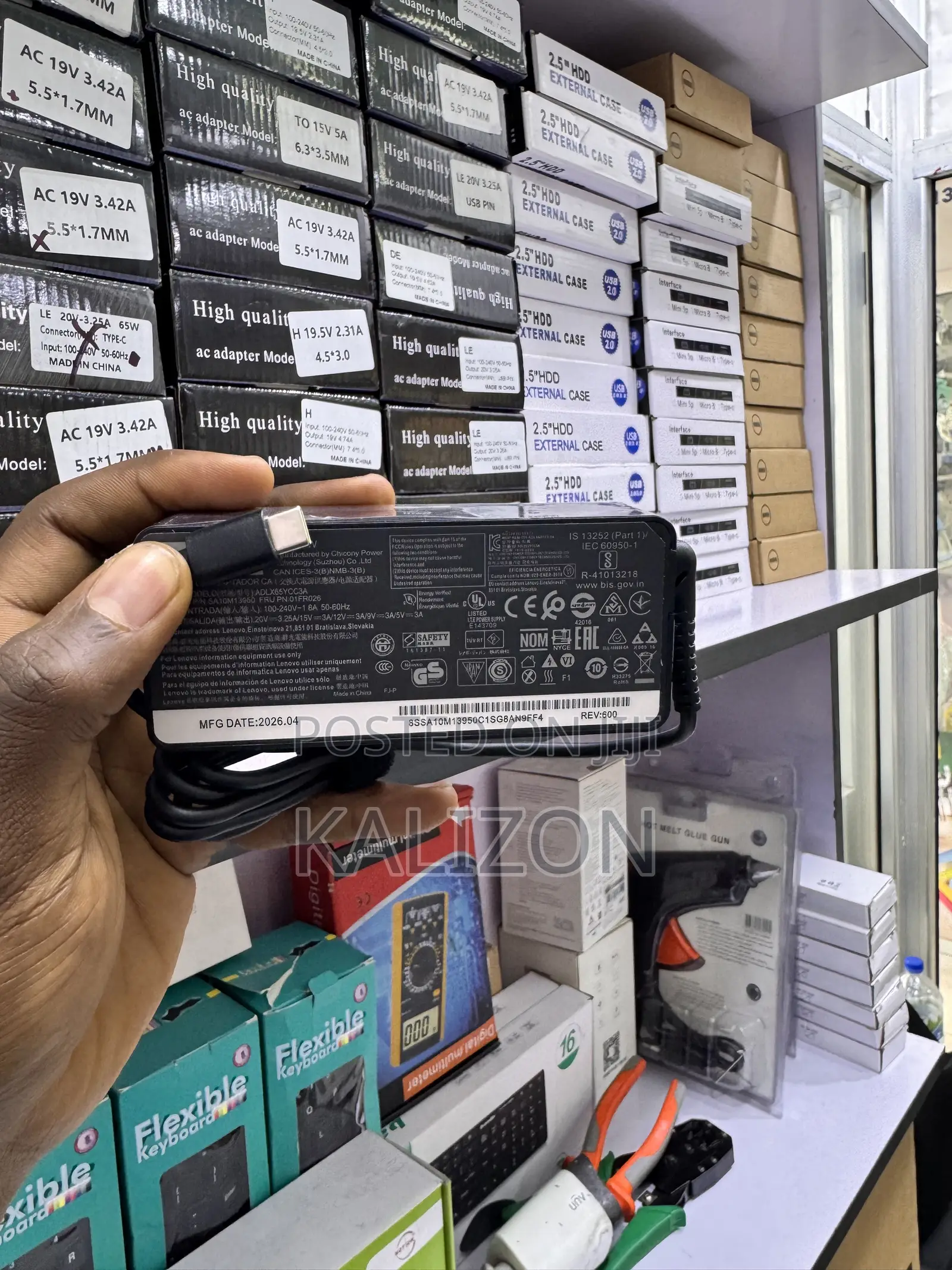 ታይፕ-ሲ ላፕቶፕ ቻርጀር (Type-C Laptop Adapter) USB Type-C 65W