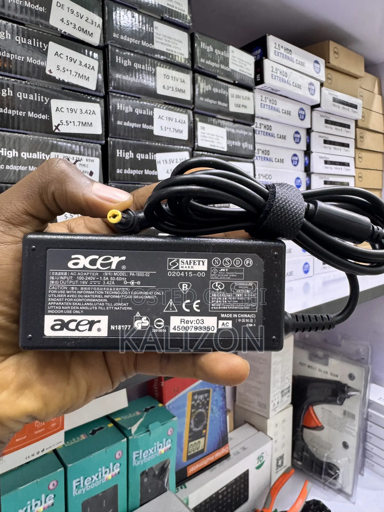 ኤሰር ላፕቶፕ ቻርጀር Acer Laptop Charger Original Quality Power Adapter