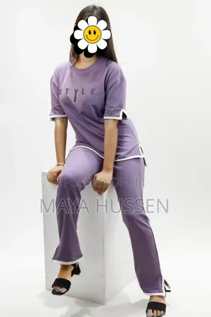 Stylish Women's Purple 2-Piece Set