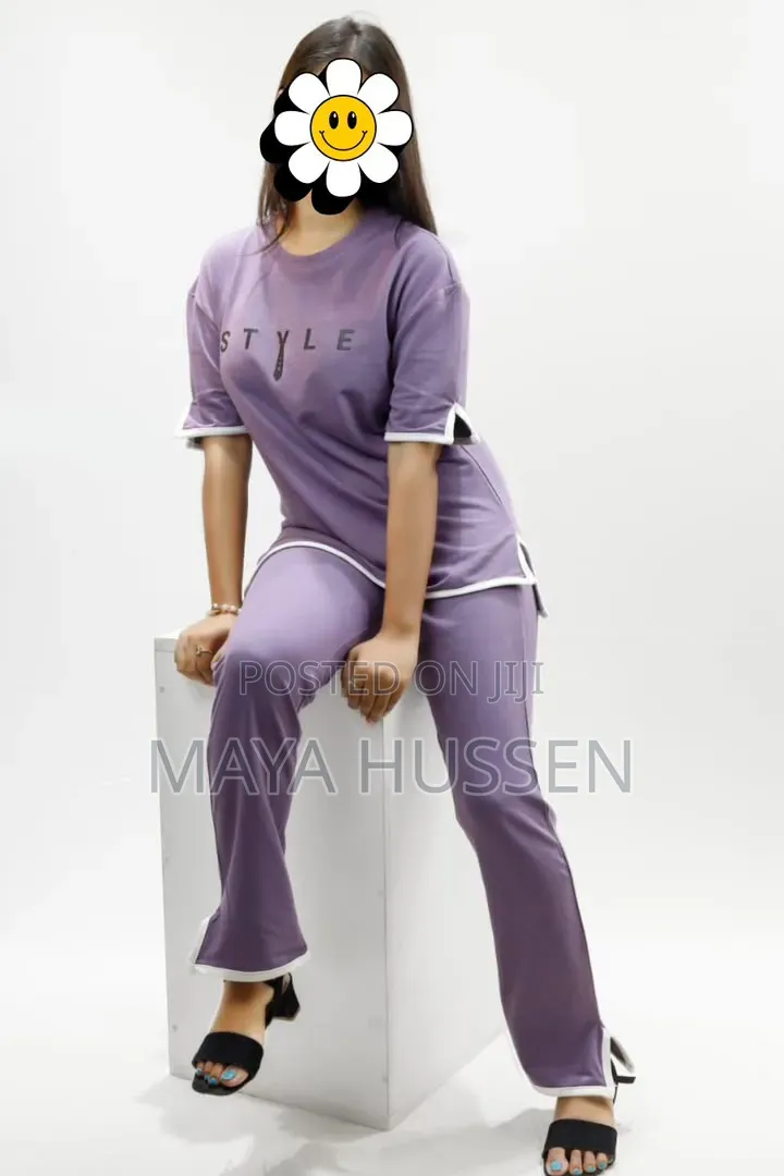 Stylish Women's Purple 2-Piece Set