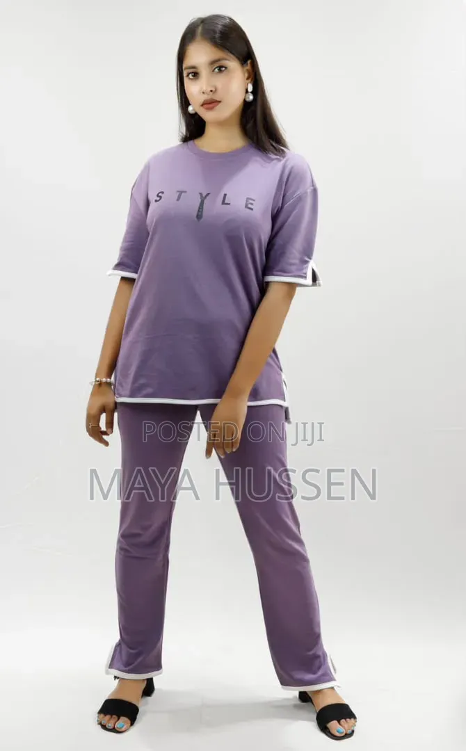 Stylish Women's Purple 2-Piece Set