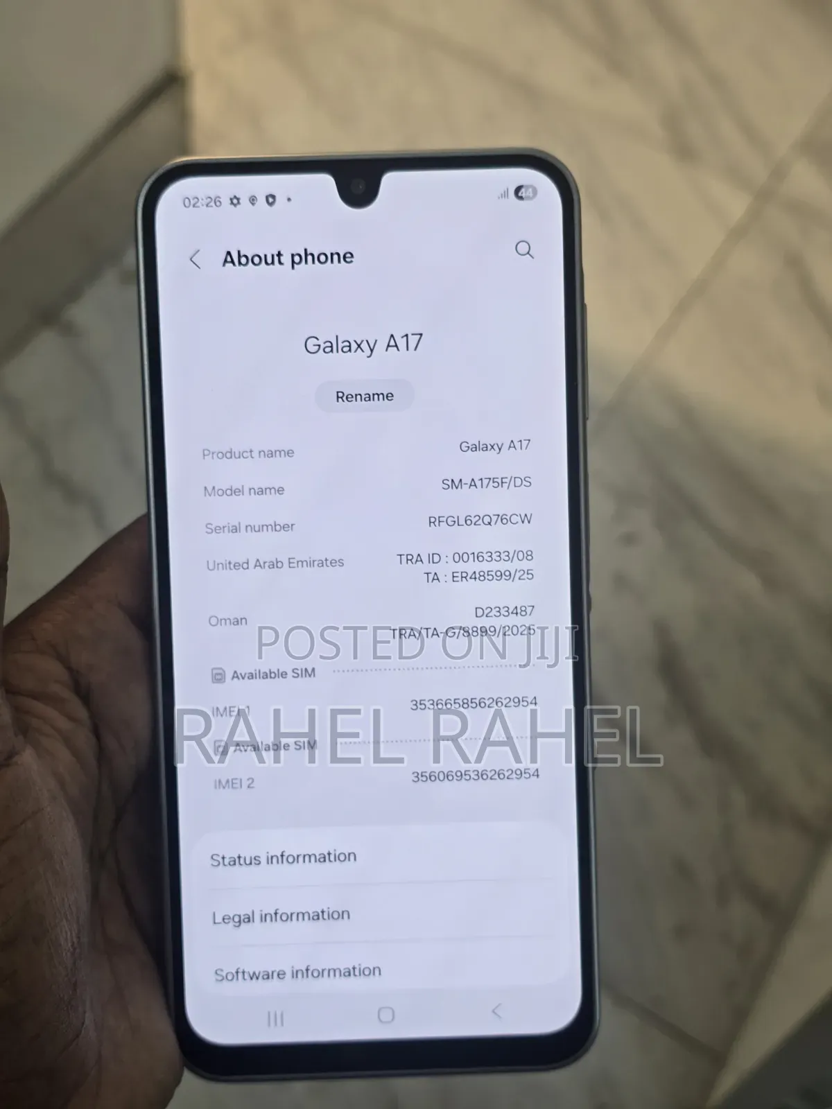 New Samsung Galaxy A17 128 GB Silver