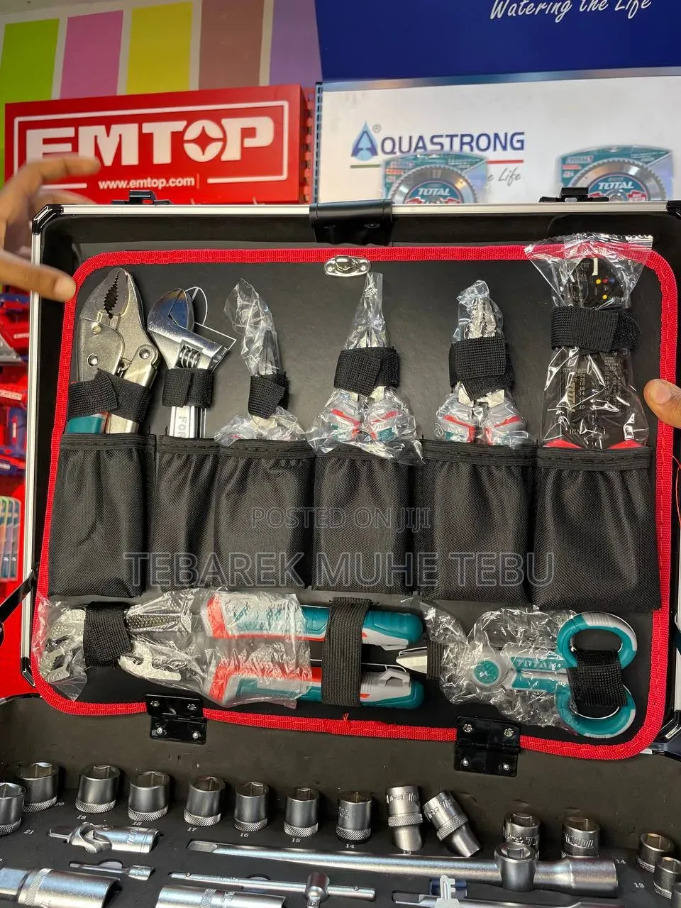 Total 147 PCS Industrial Hand Tools Set With Trolley Case