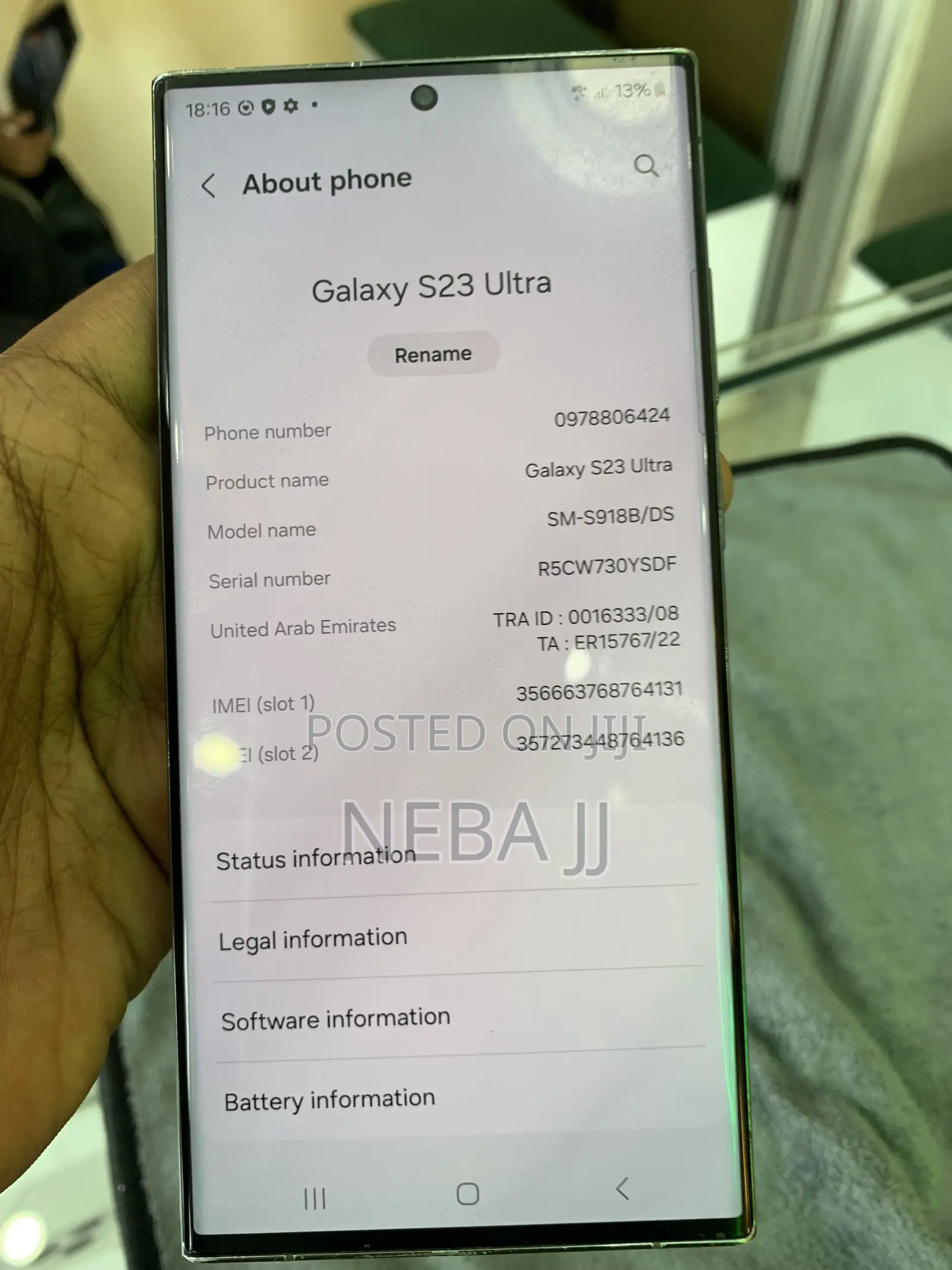 Samsung Galaxy S23 Ultra 256 GB Green