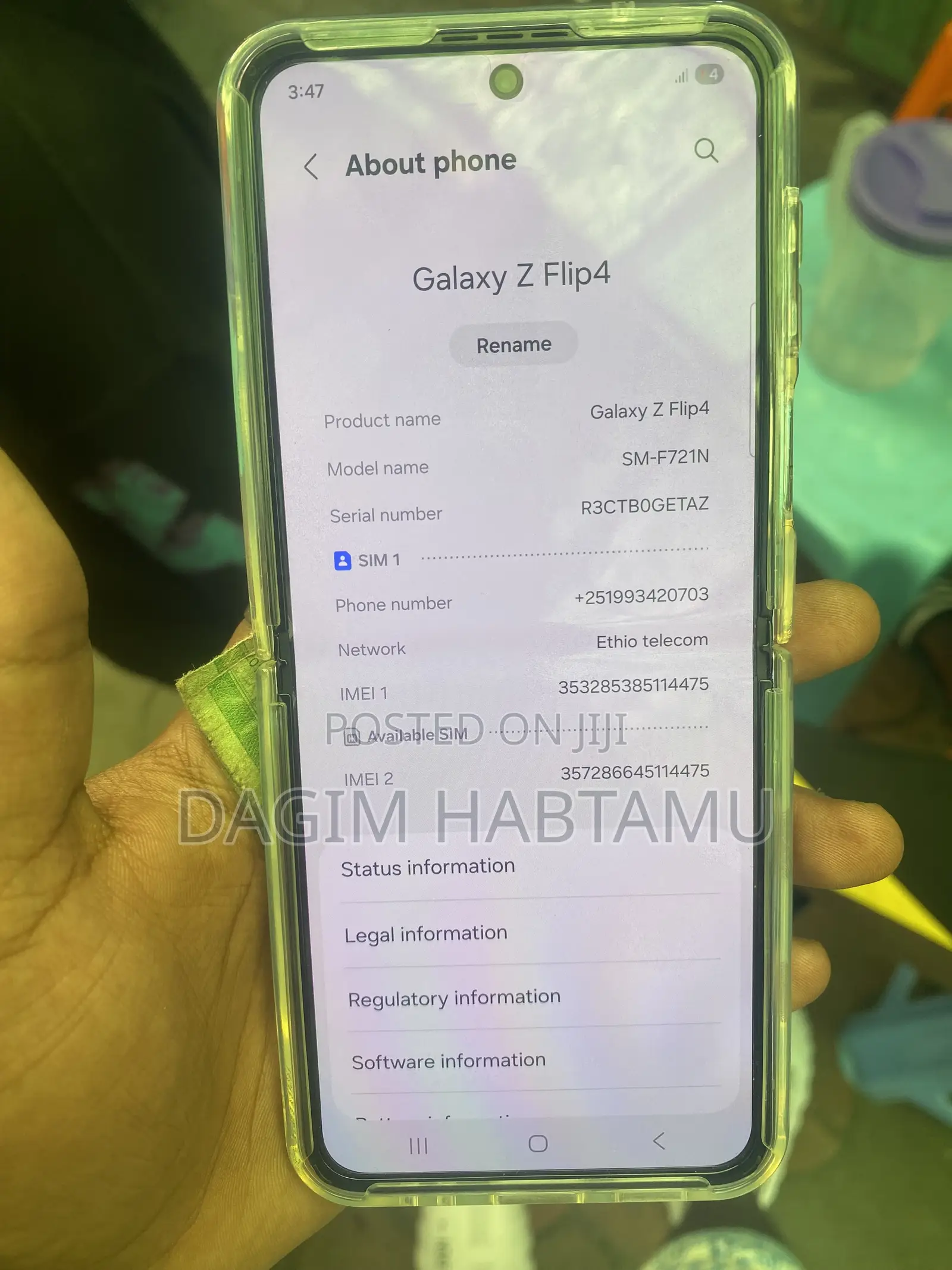 New Samsung Galaxy Z Flip4 256 GB White
