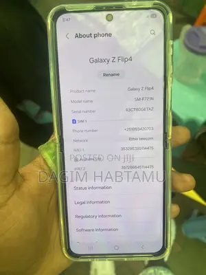 New Samsung Galaxy Z Flip4 256 GB White