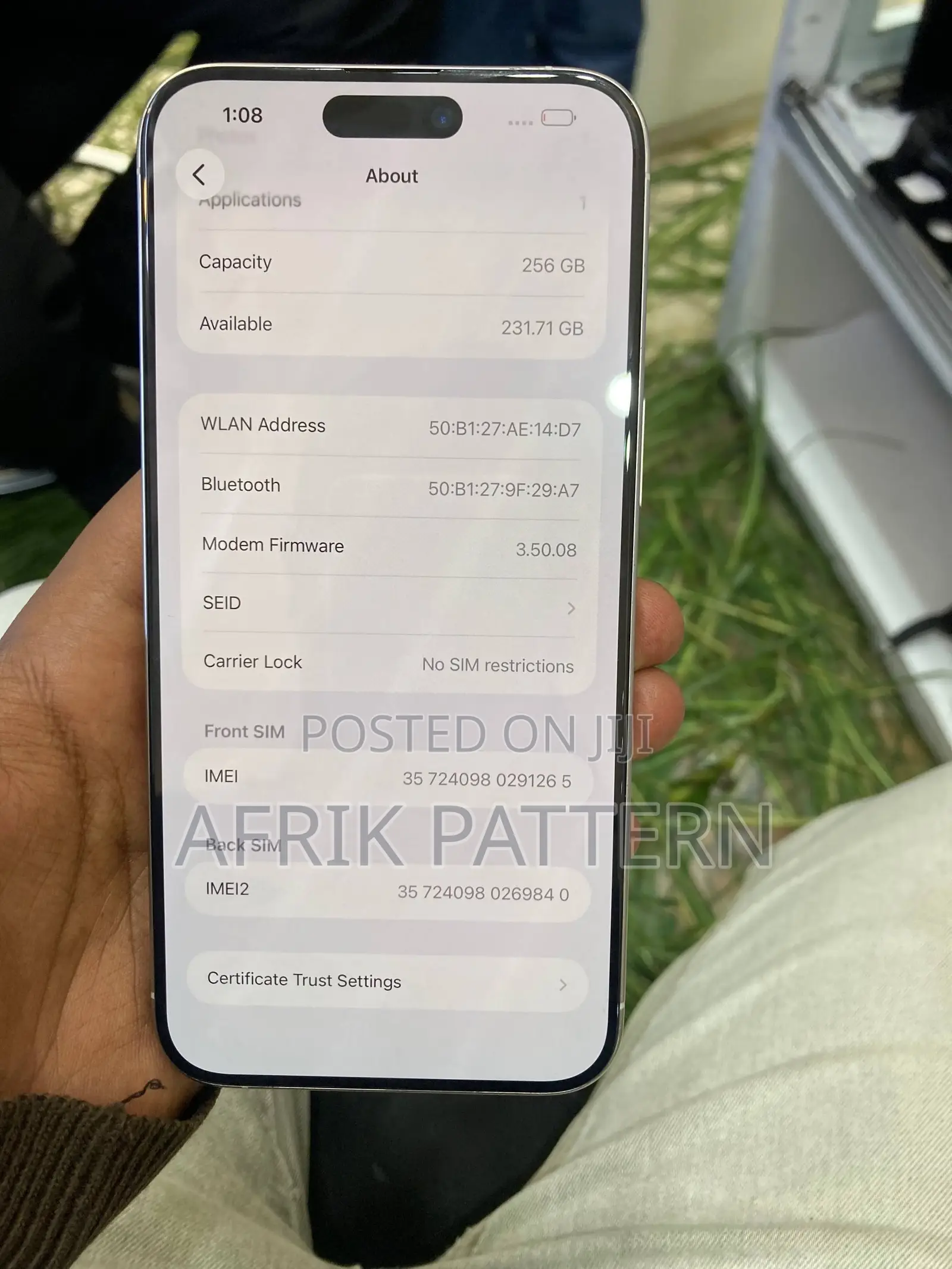 Apple iPhone 15 Pro Max 256 GB White