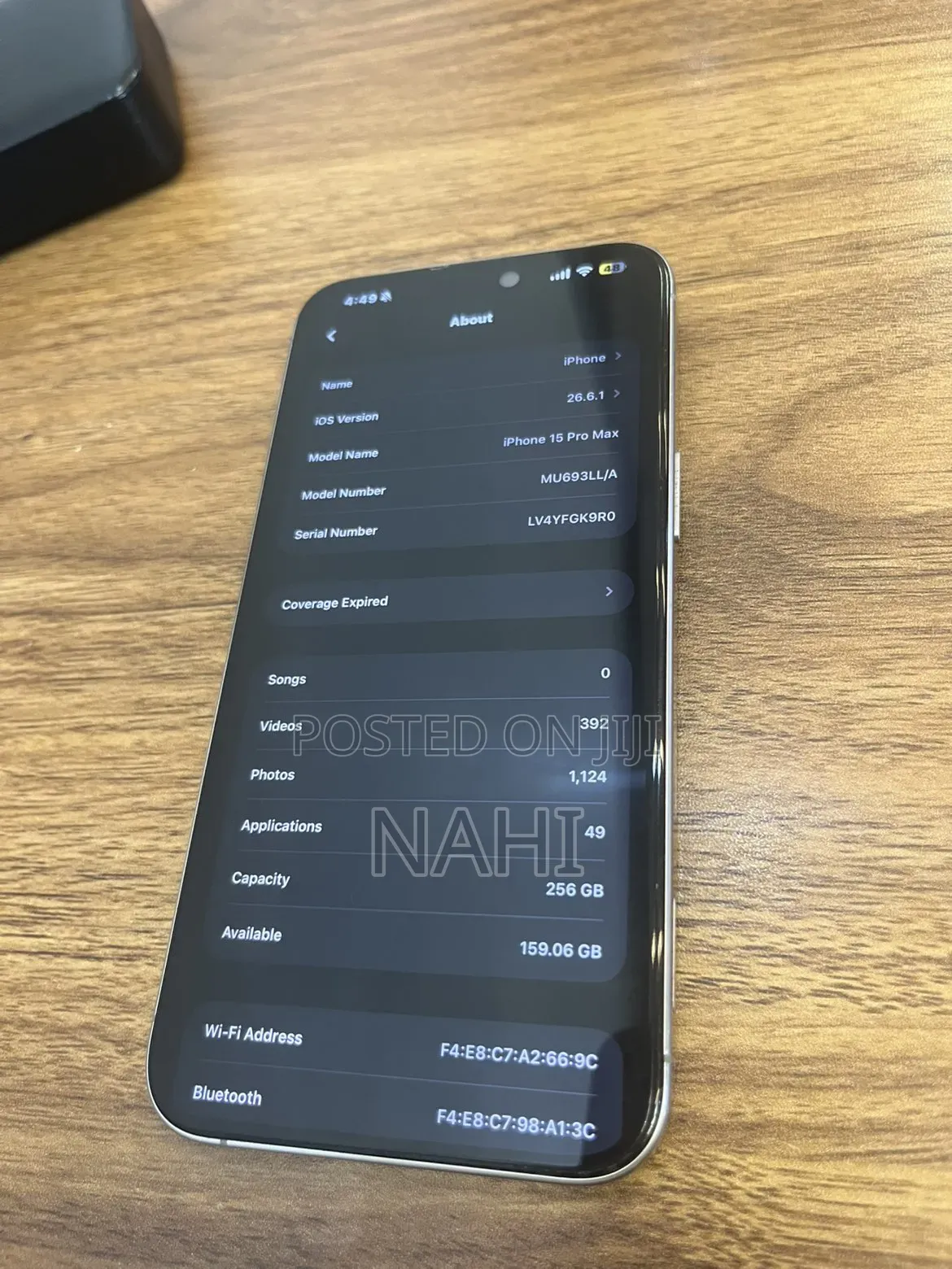 Apple iPhone 15 Pro Max 256 GB Silver