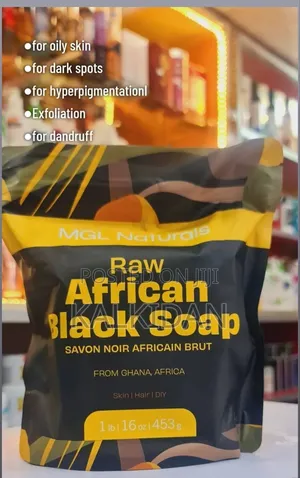 Raw African Black Soap