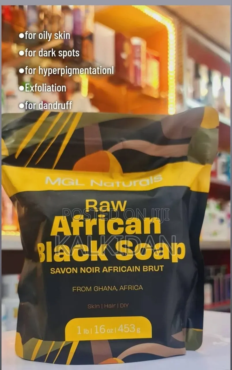 Raw African Black Soap