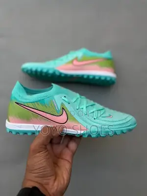 Nike Phantom GX 2 Elite TF Turf Soccer Light Green/Pink