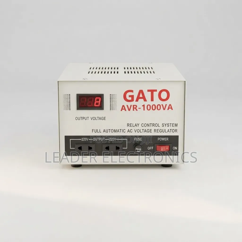 Gato Digital Stabilizer 1000W – Automatic Voltage Regulation | Reliabl