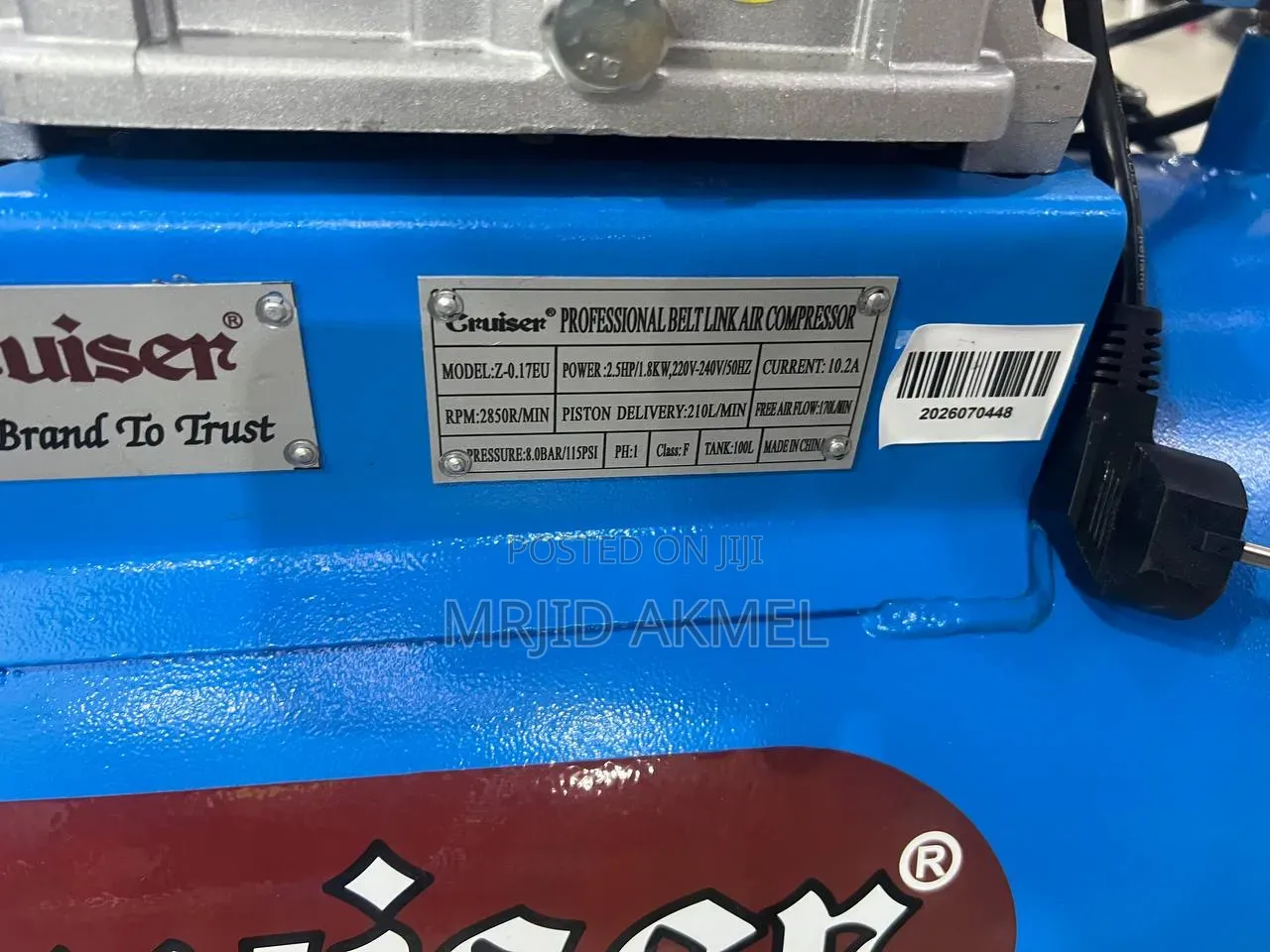 Cruiser 100L Air Compressor
