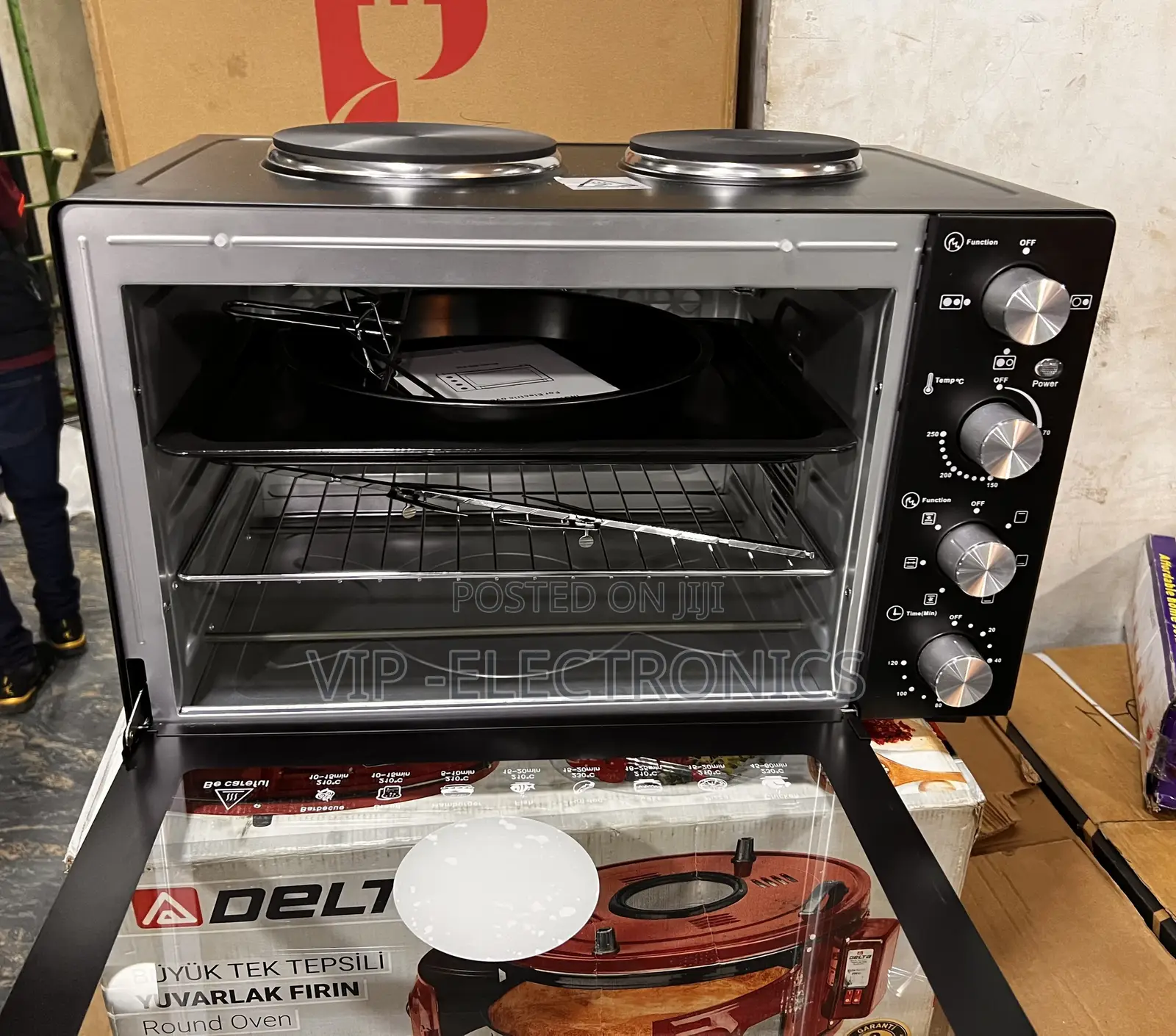 FLIPS Mini Oven 60L – Multi-Function Oven With Double Hot Plates
