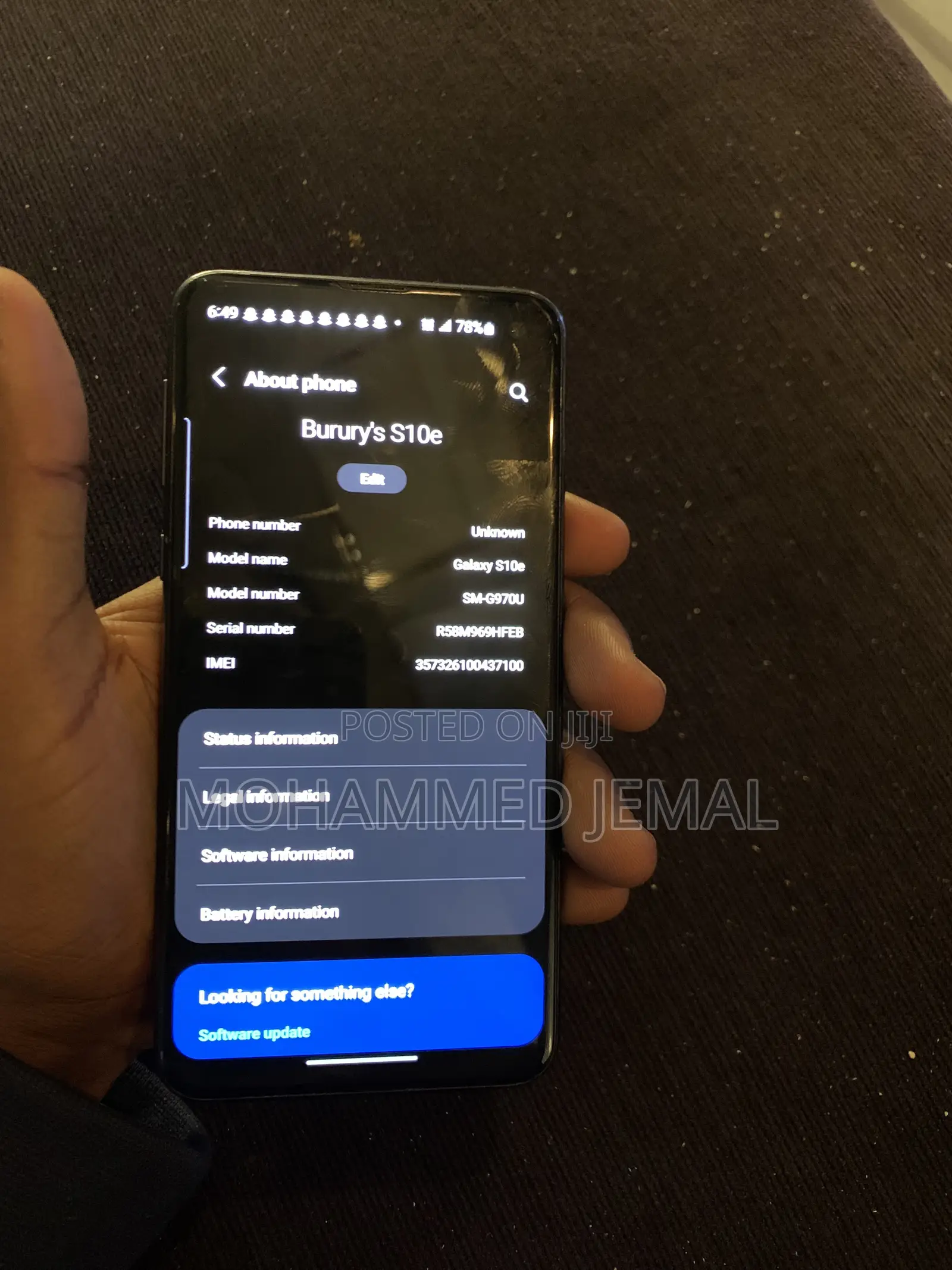 Samsung Galaxy S10e 128 GB Black