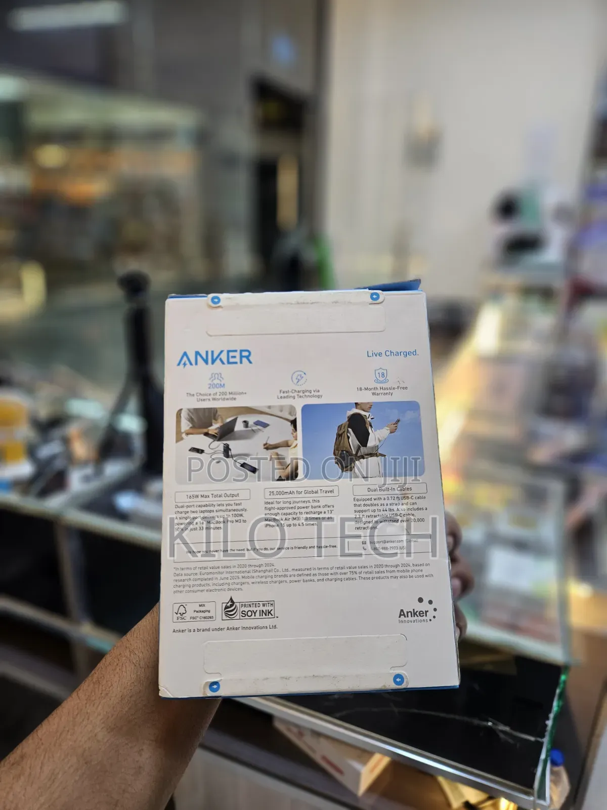 Original Anker 25,000mAh Power Bank 165W – Fast Charging