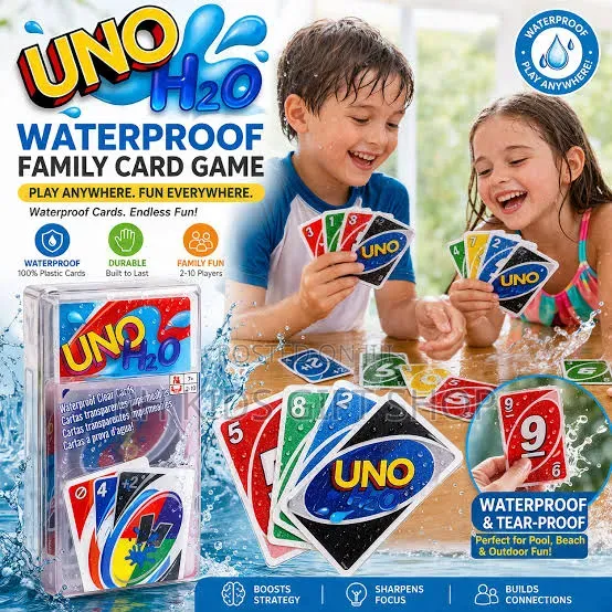 Uno H20 Waterproof Card Game