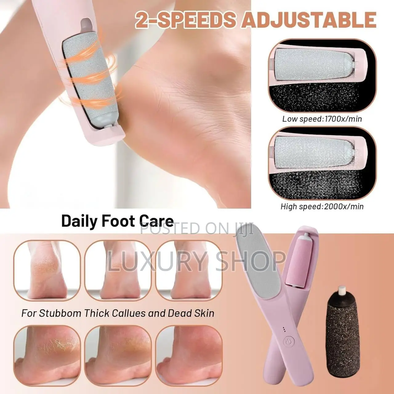 Electric Foot Grinder and Hair Remover