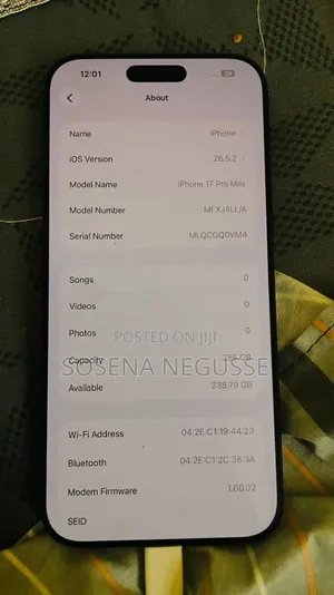 New Apple iPhone 17 Pro Max 256 GB Blue
