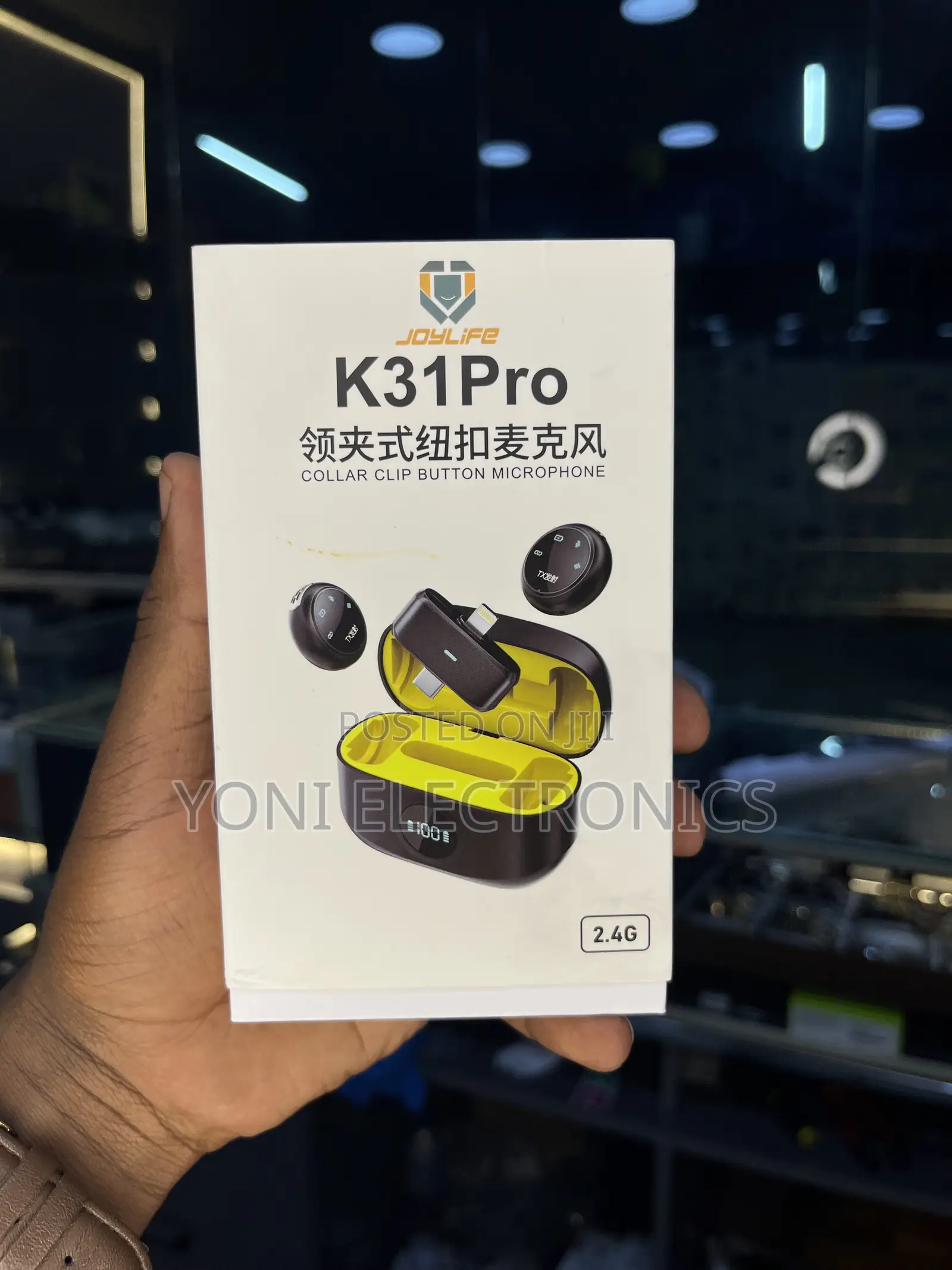Joyroom/Joylife K31Pro 2.4G Wireless Collar Clip Button Microphone