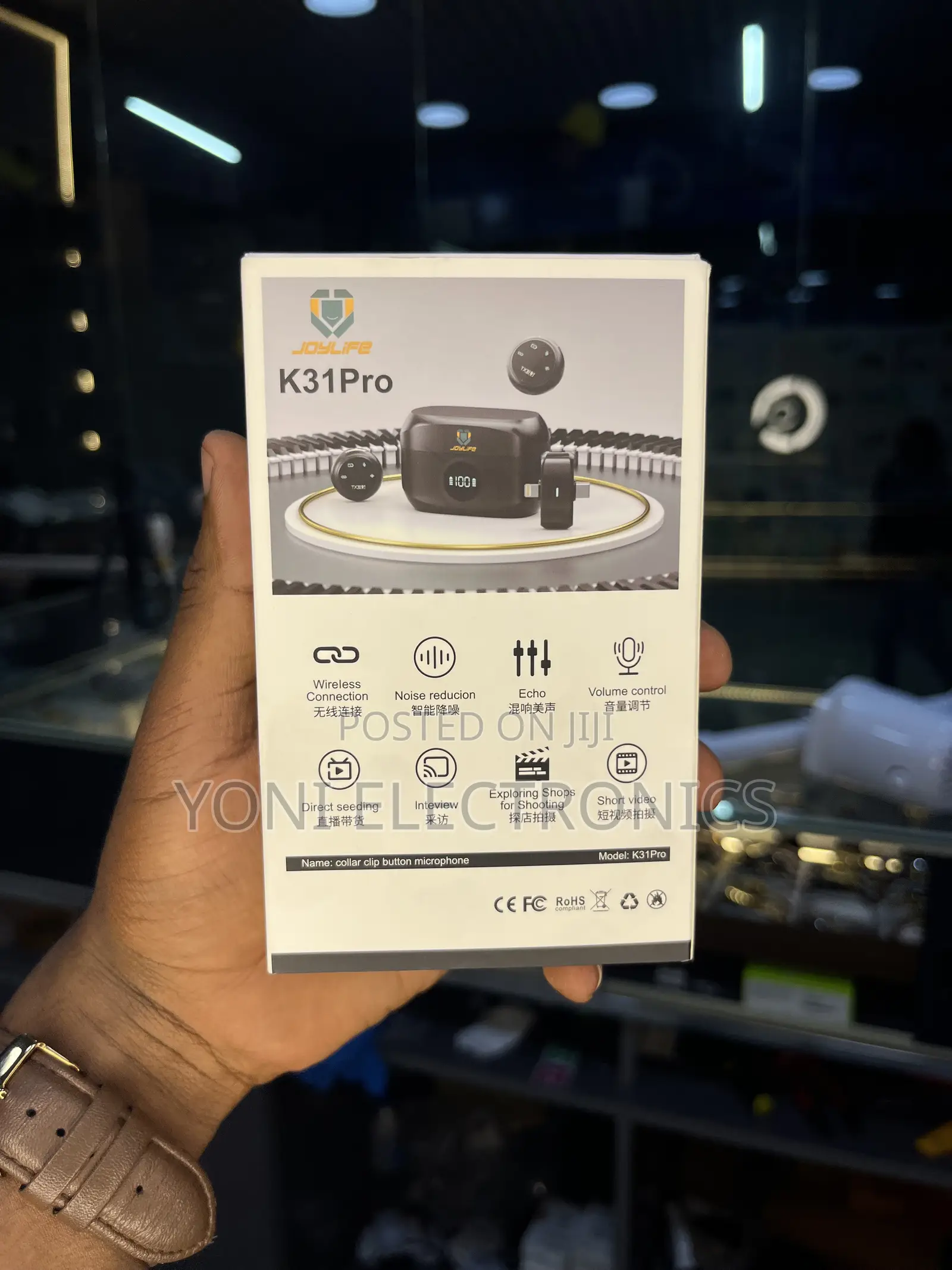 Joyroom/Joylife K31Pro 2.4G Wireless Collar Clip Button Microphone