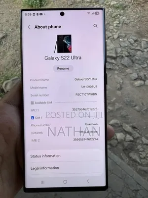 Samsung Galaxy S22 Ultra 256 GB Black