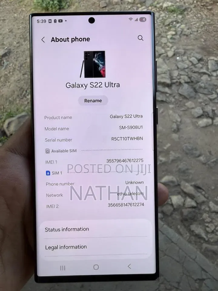Samsung Galaxy S22 Ultra 256 GB Black